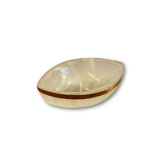 Copper-Infused Selenite Eye Bowl