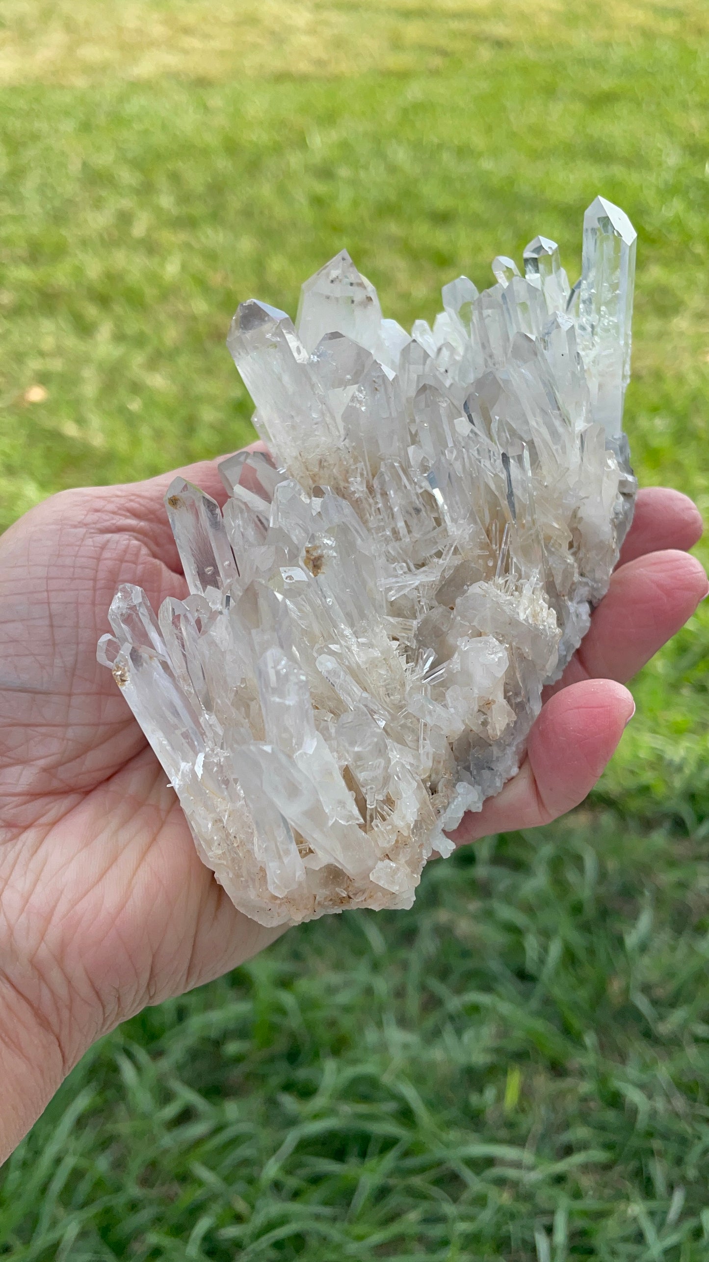 Needle Quartz Cluster 558g