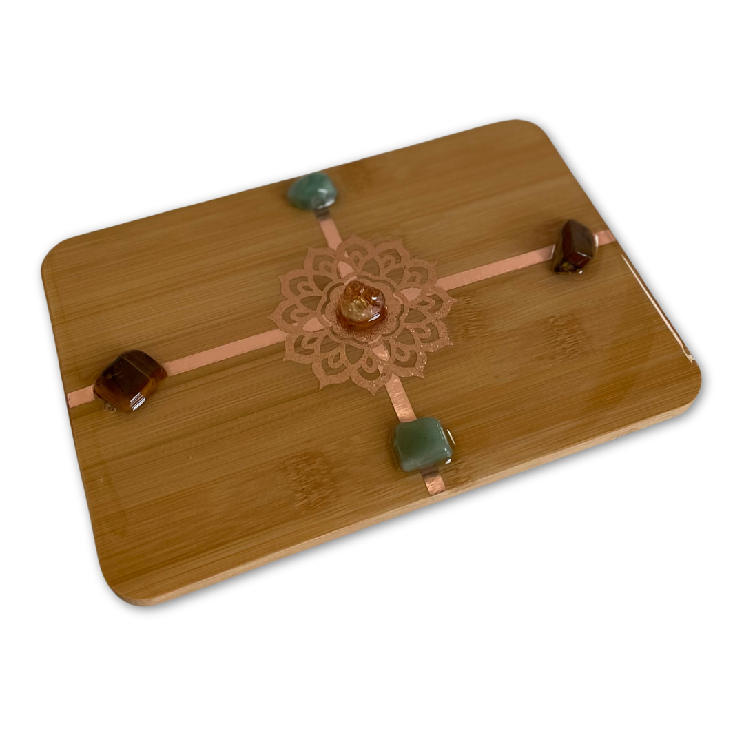 Prosperity Crystal Bamboo Tray