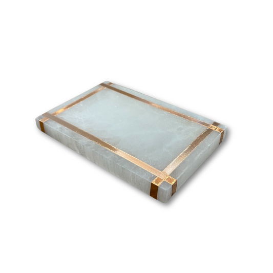 Copper-Infused Selenite Charging Plate