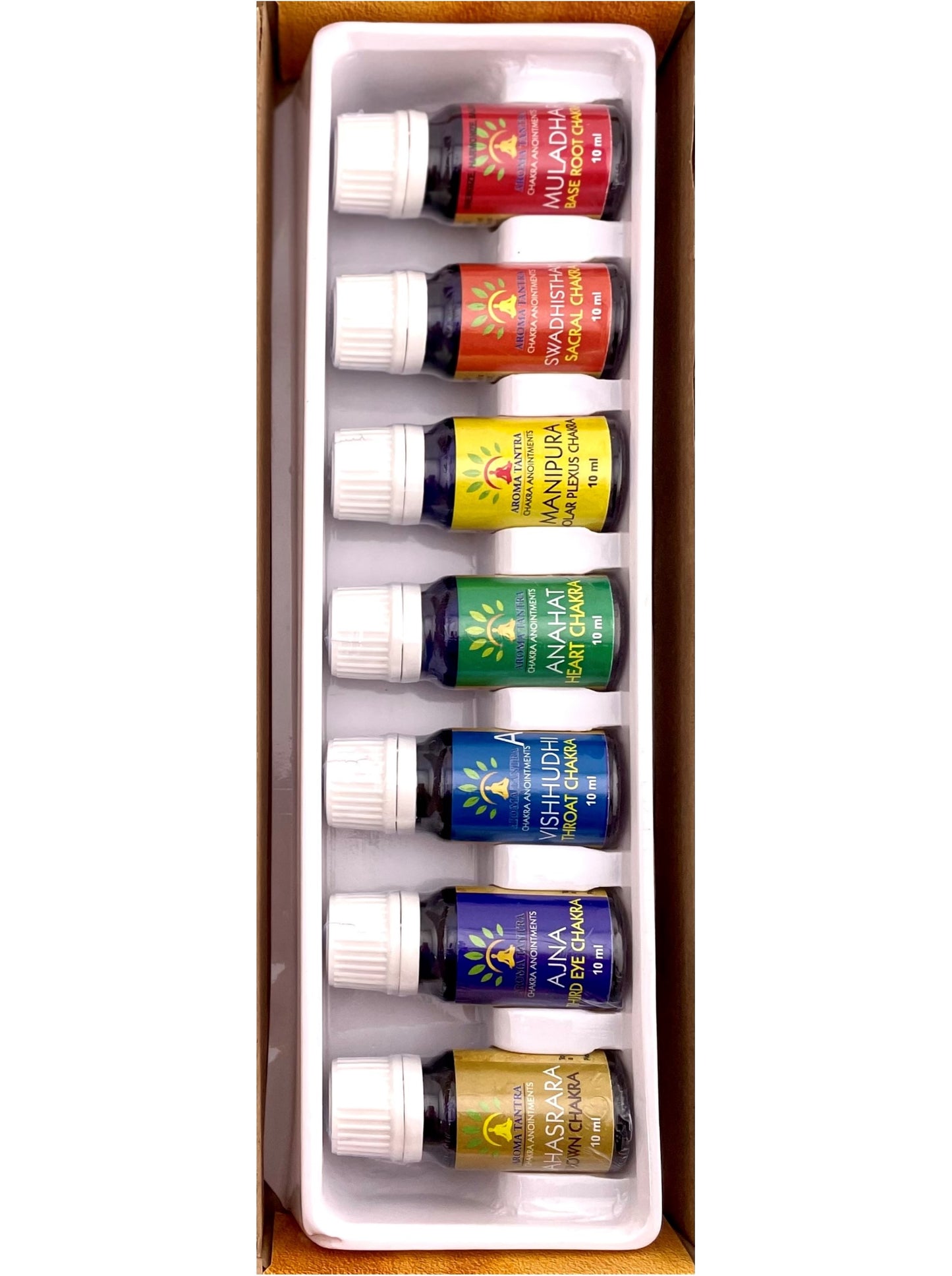 Chakra Oil Set of 7 by Aromatantra (10ml each)