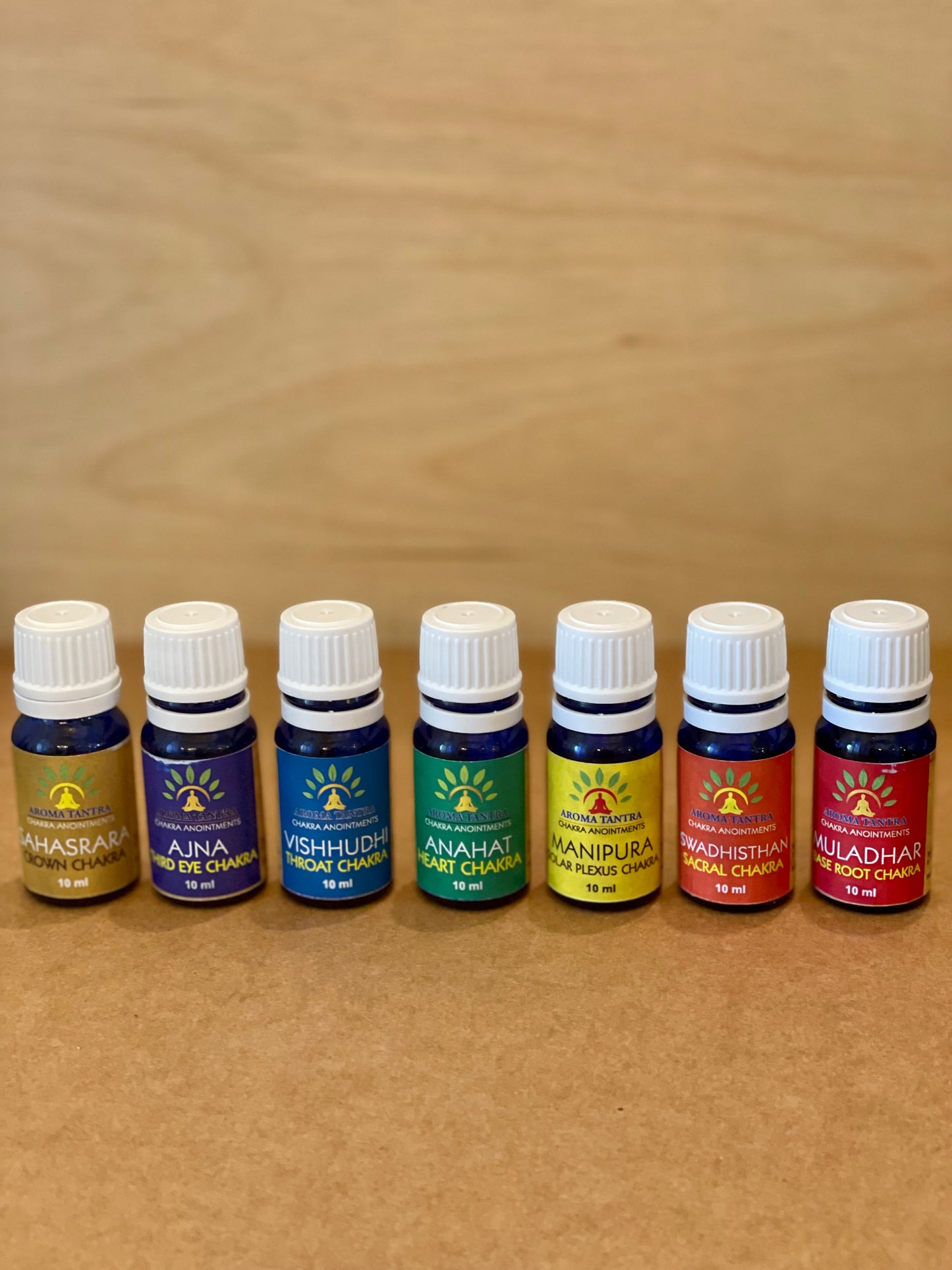 Chakra Oil Set of 7 by Aromatantra (10ml each)