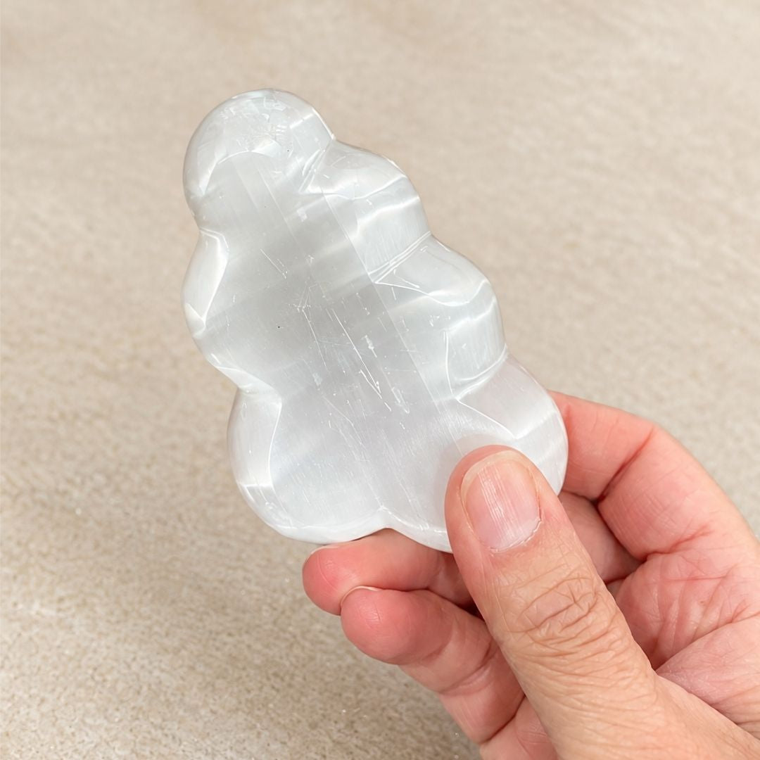 Copper-Infused Selenite Cloud Bowl - Cleanse · Charge · Lift