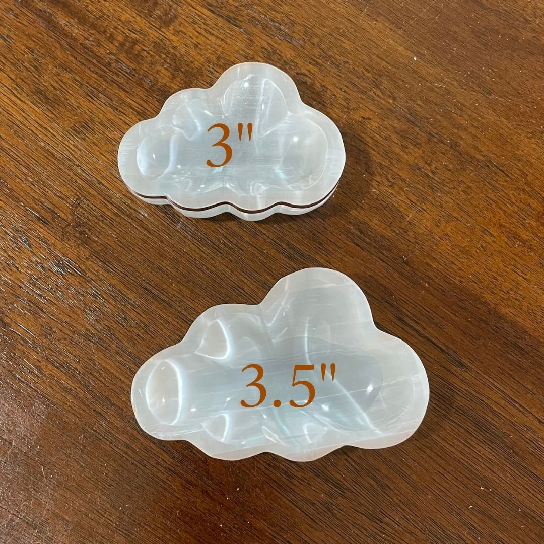 Copper-Infused Selenite Cloud Bowl - Cleanse · Charge · Lift