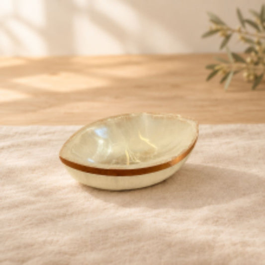 Copper-Infused Selenite Eye Bowl