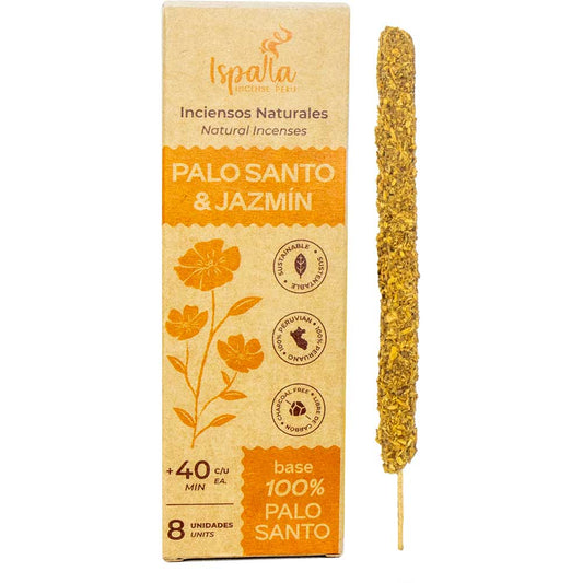 Ispalla Natural Incense - Palo Santo & Jasmine (8 Sticks)