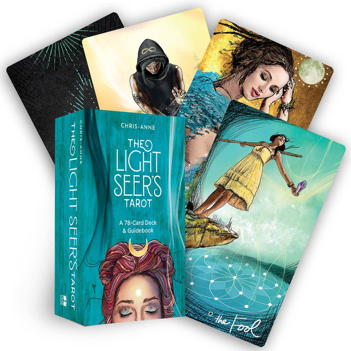 Light Seer’s Tarot Deck by Chris-Anne | 78 Cards & Guidebook