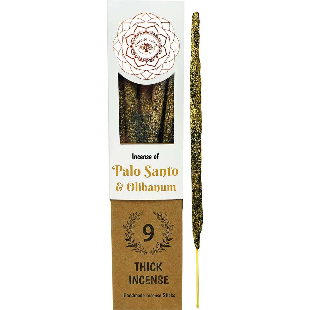 Green Tree Botanical Incense – Palo Santo (9 Thick Sticks)