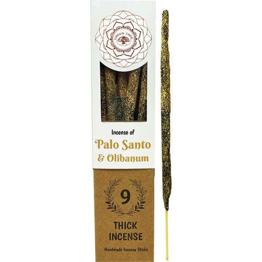 Green Tree Botanical Palo Santo & Frankincense Incense – 9 Thick Sticks