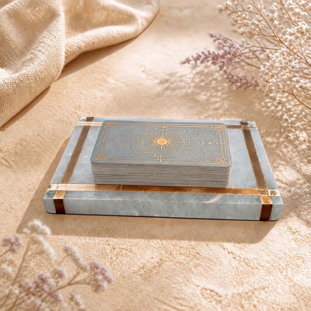 Copper-Infused Selenite Charging Plate 6x4"