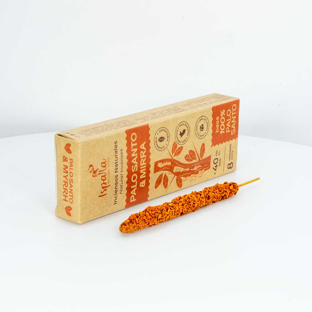 Ispalla Natural Incense - Palo Santo & Myrrh (8 Sticks)