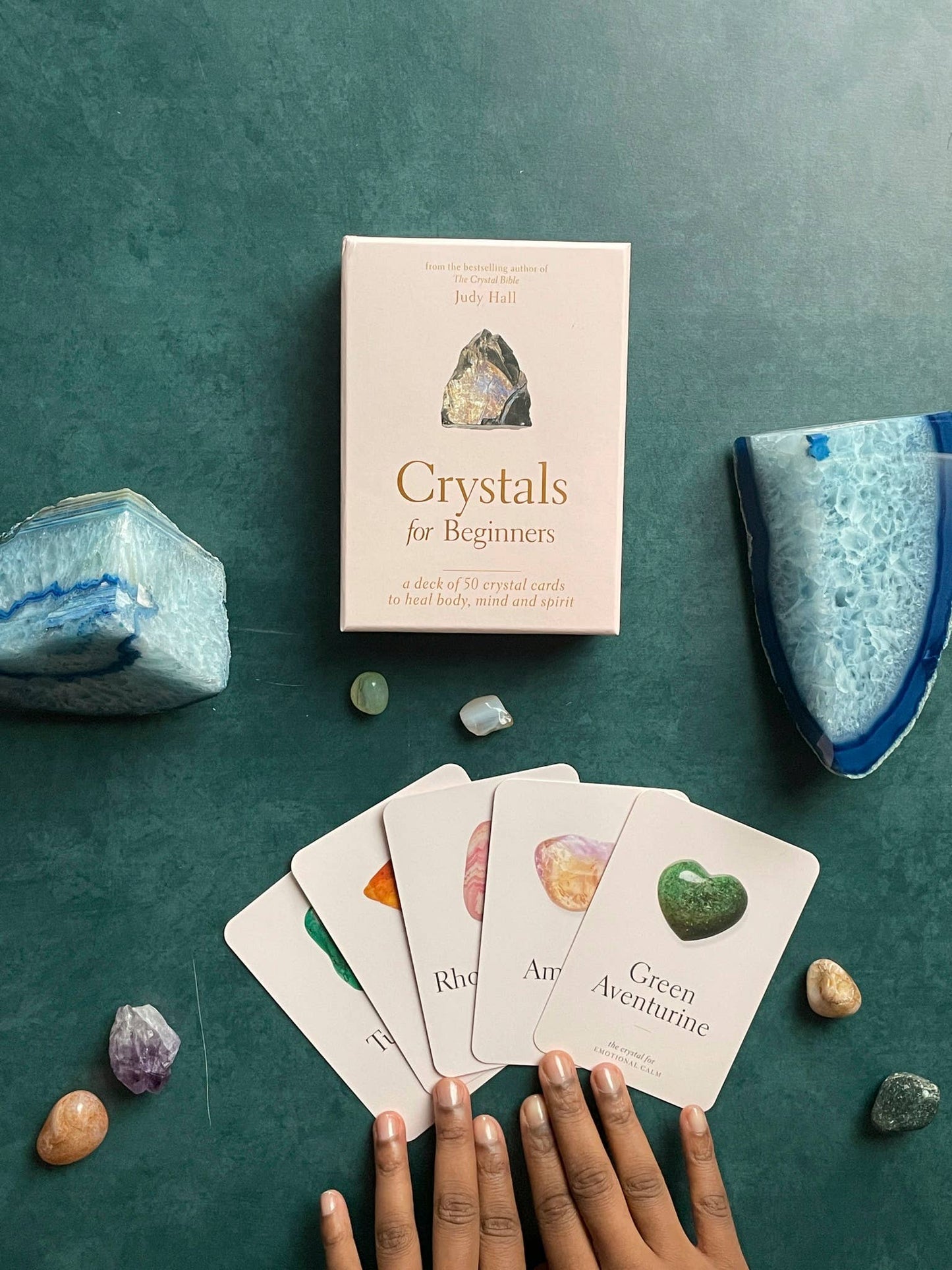 Crystals for Beginners by Judy Hall | 50 Crystal Reference Cards