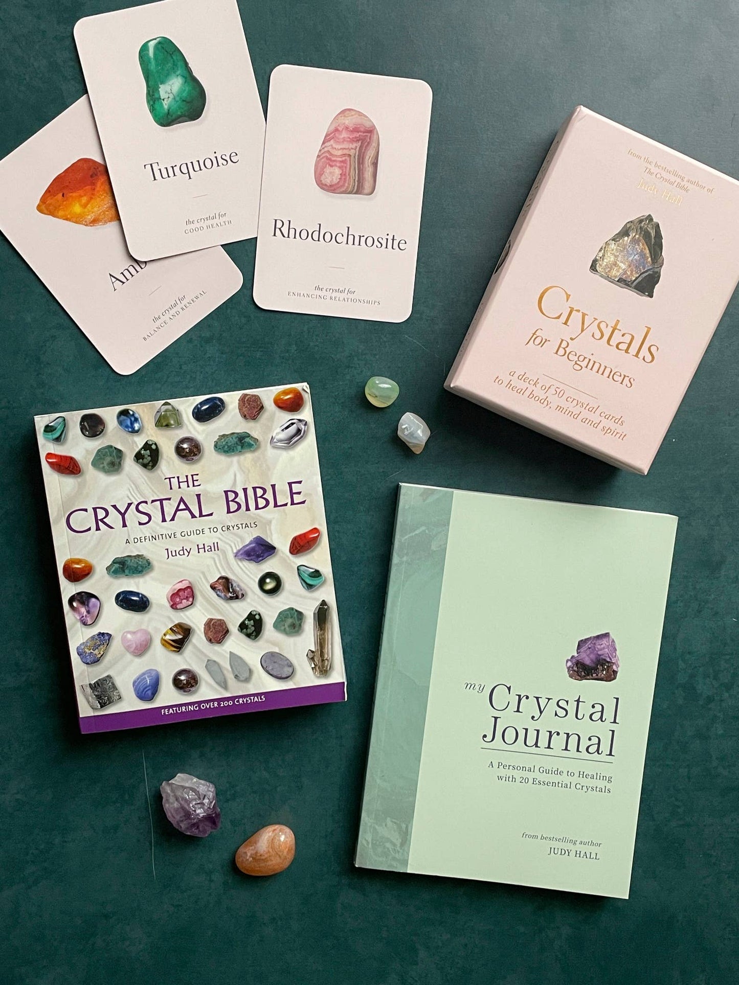 Crystals for Beginners by Judy Hall | 50 Crystal Reference Cards