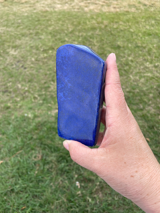 Lapis Lazuli from Afghanistan - Free Form - 457Gr - 4.5"x2.25"x1"