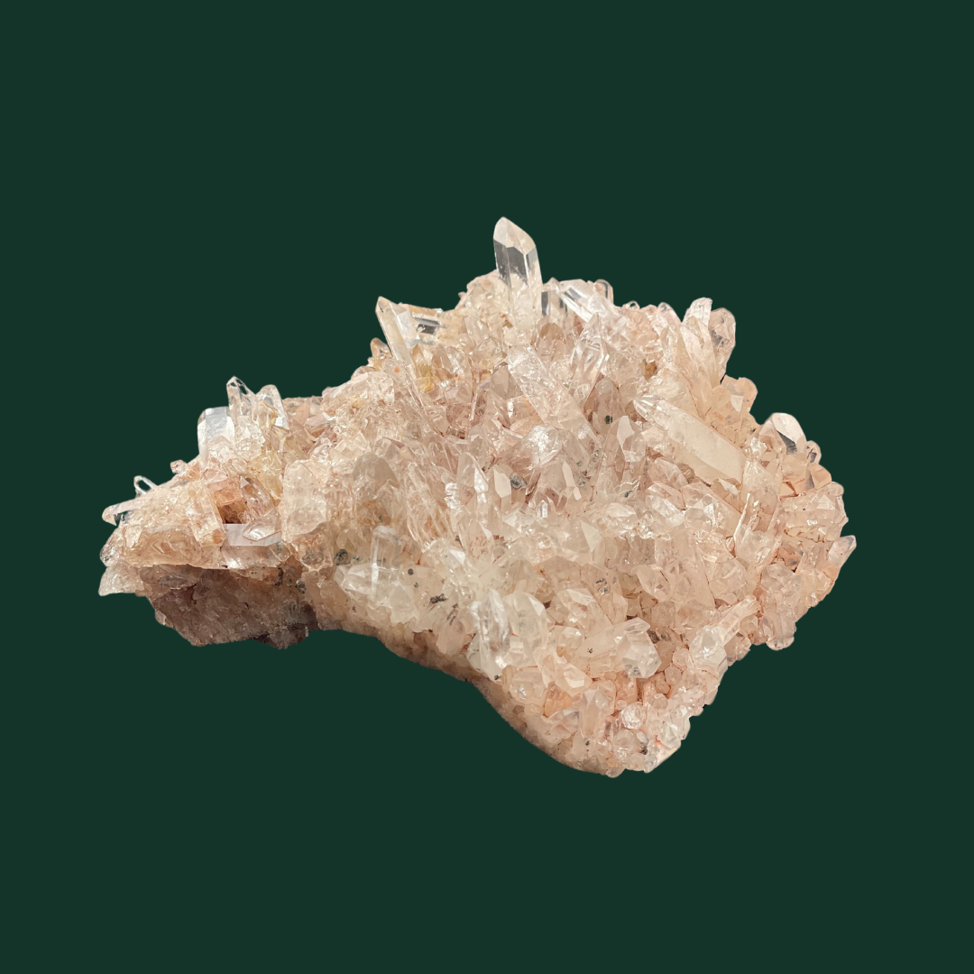 Pink Lemurian Quartz Cluster 174g