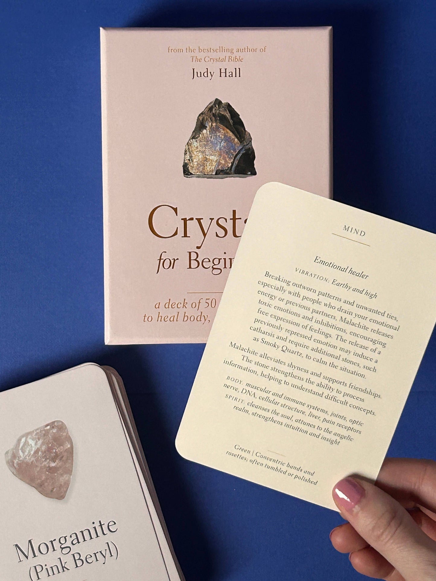 Crystals for Beginners by Judy Hall | 50 Crystal Reference Cards
