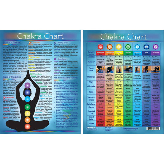 Chakra Information Chart | Laminated Guide