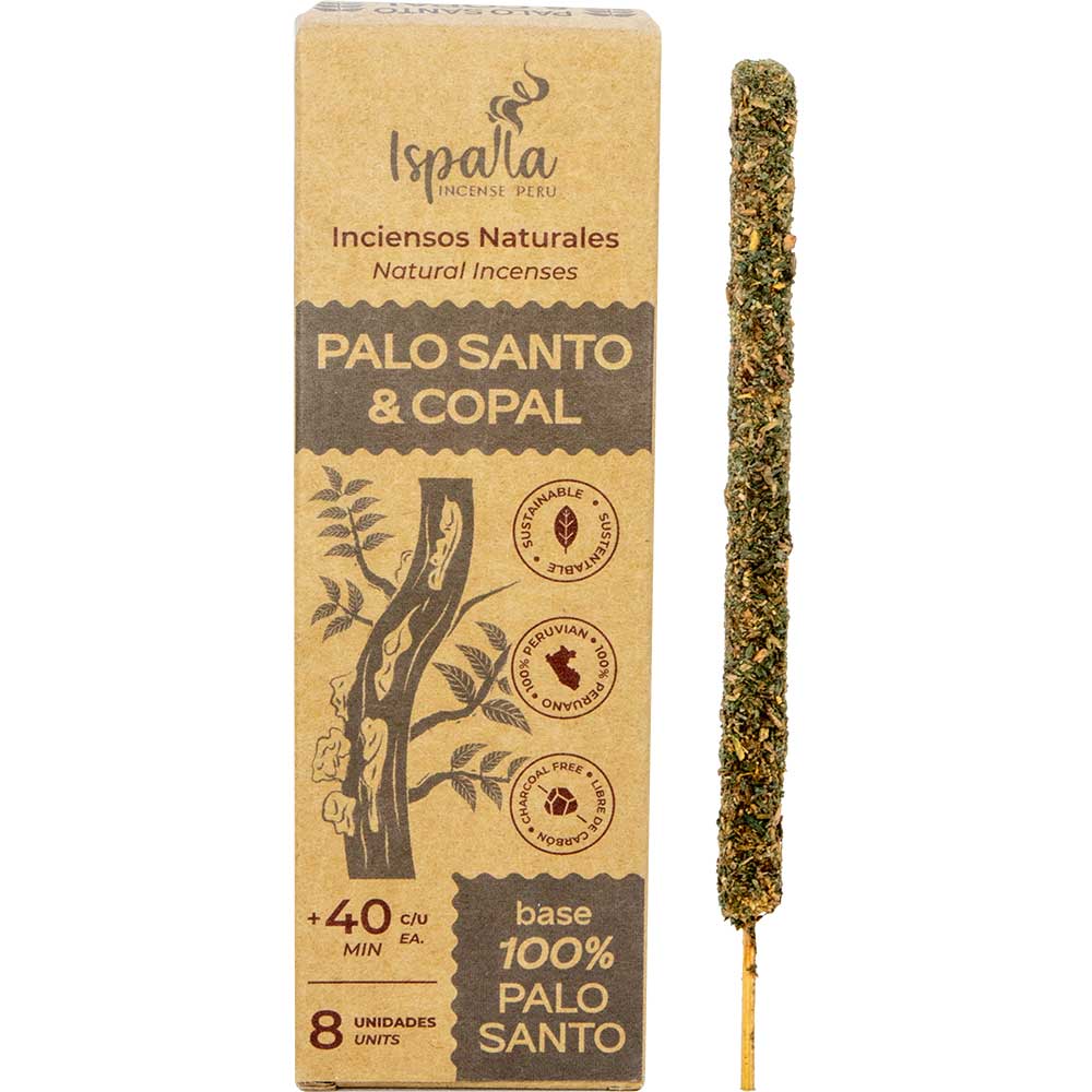 Ispalla Natural Incense - Palo Santo & Copal (8 Sticks)