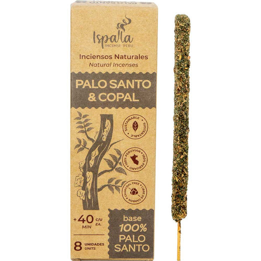 Ispalla Natural Incense - Palo Santo & Copal (8 Sticks)
