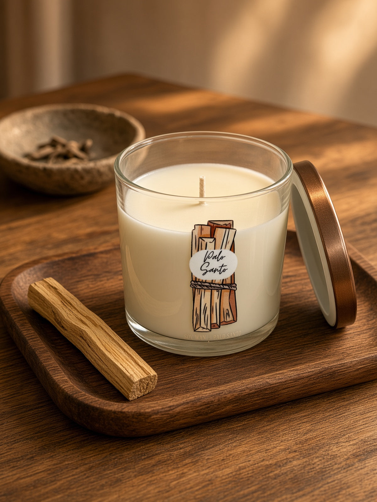 Palo Santo Scent Soy Wax Candle 7oz