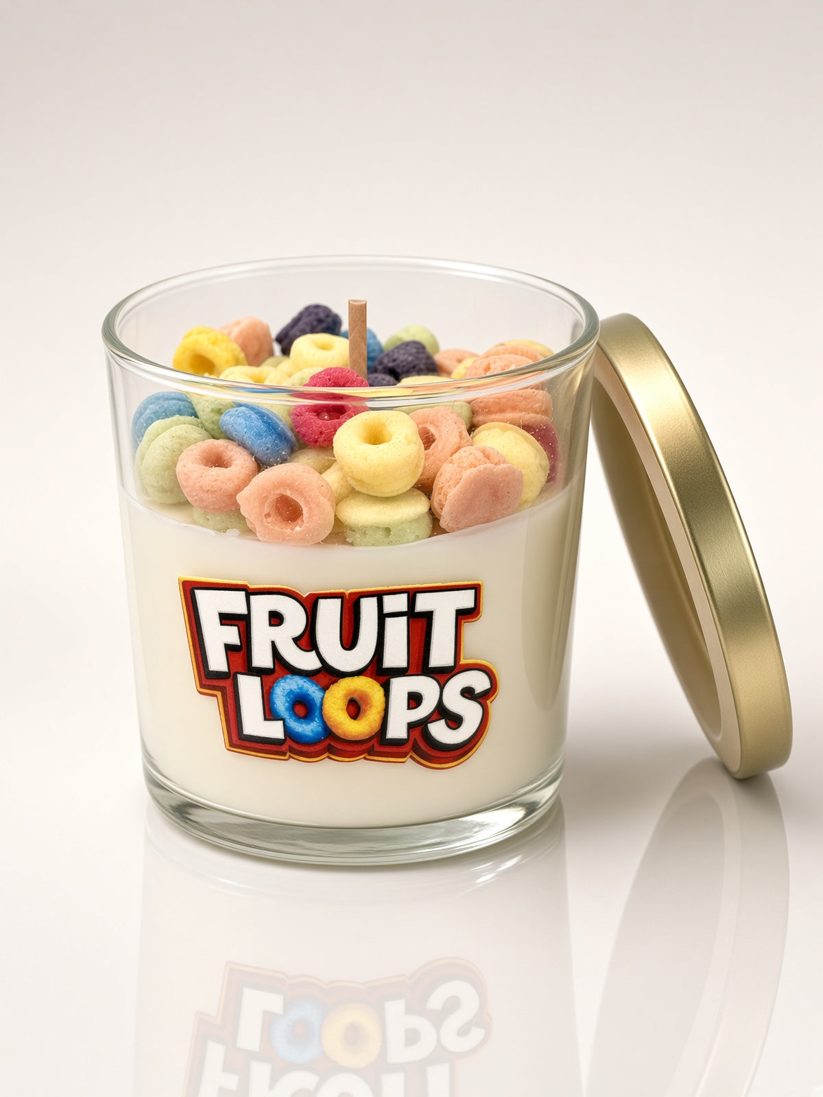 Froot Loops Soy Wax Candle 7oz | Fruity Cereal Scent