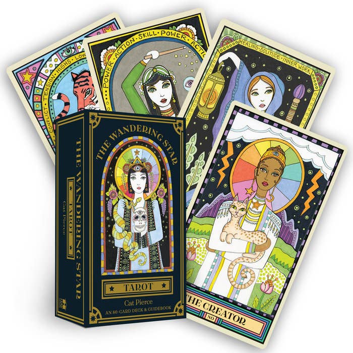 The Wandering Star Tarot by Cat Pierce | 80-Card Deck & Guidebook