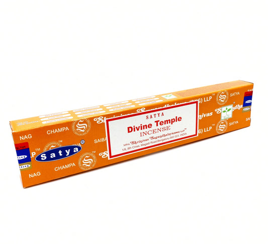 Satya Divine Temple Incense Sticks – 15g Hand-Rolled Masala Incense
