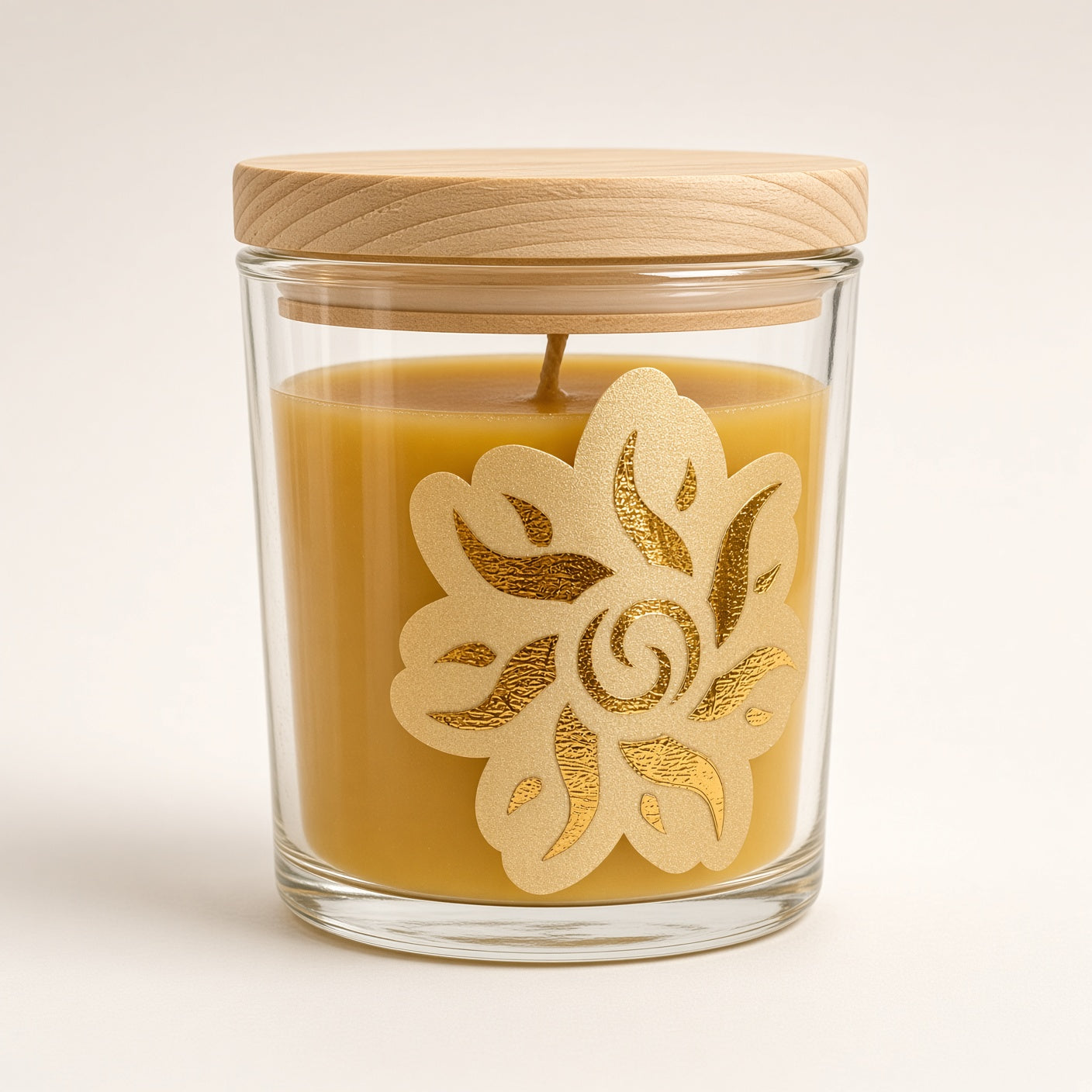 Selenite Glow Scent - Beeswax Candle 7oz