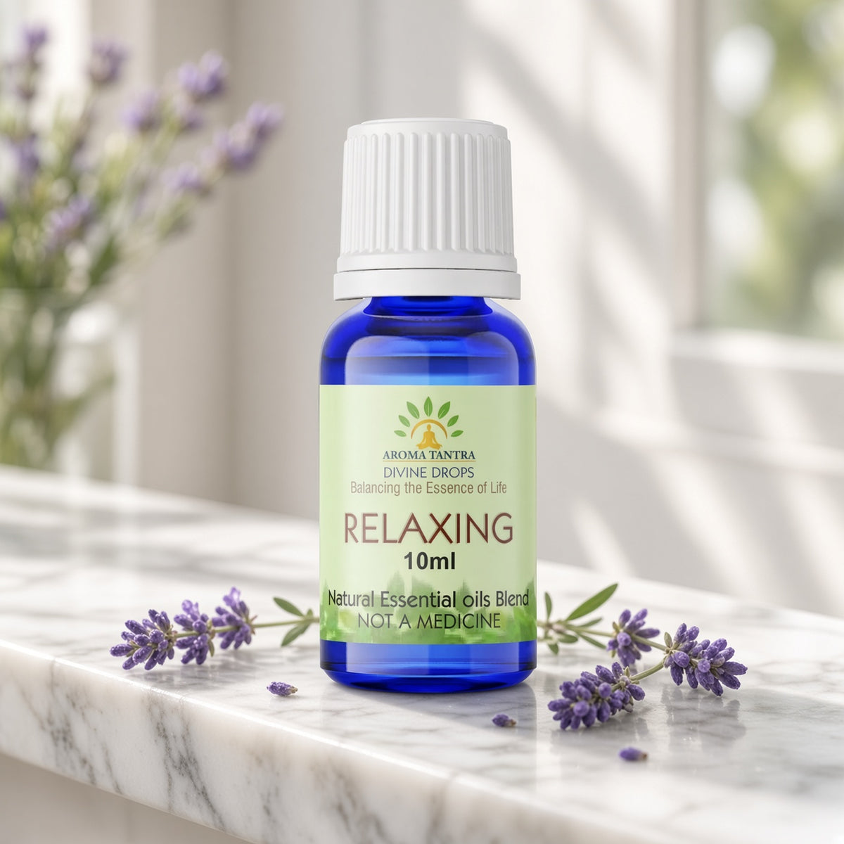 Relaxing Essential Oil Blend 10ml - AromaTantra Divine Drops