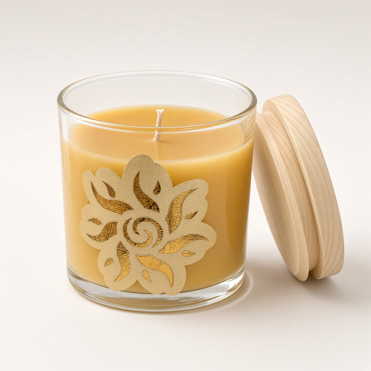 Selenite Glow Scent - Beeswax Candle 7oz